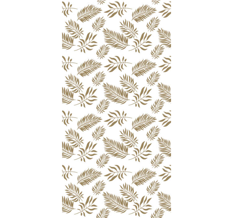Graceful leaf motif flowers and plant blind - TenStickers
