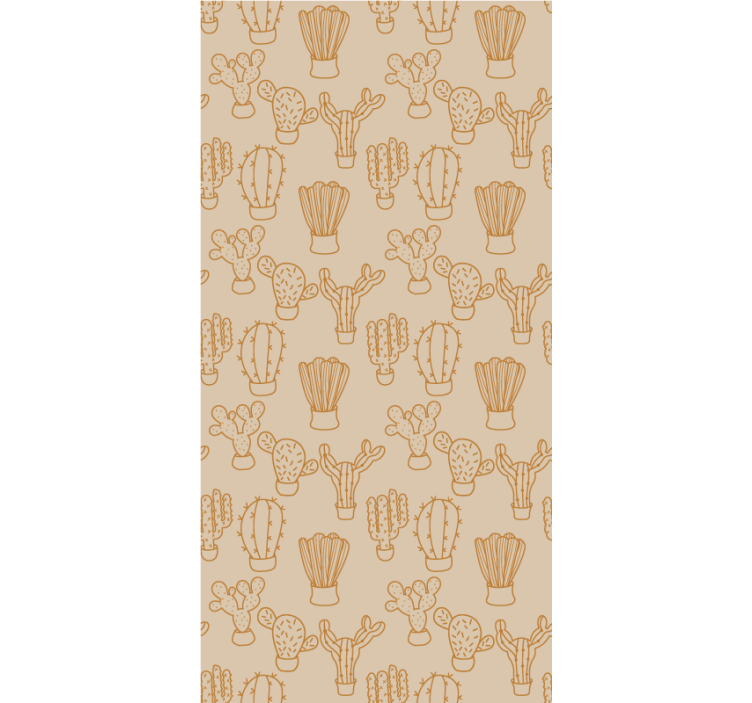 Sun faded cactus pattern Cactus blind - TenStickers
