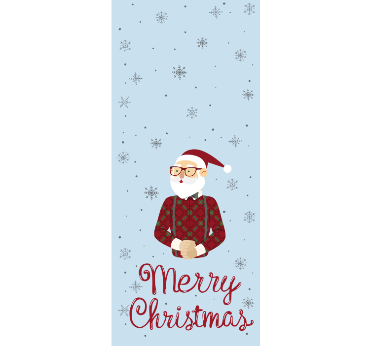 Cheerful Greeting Santa other blind - TenStickers