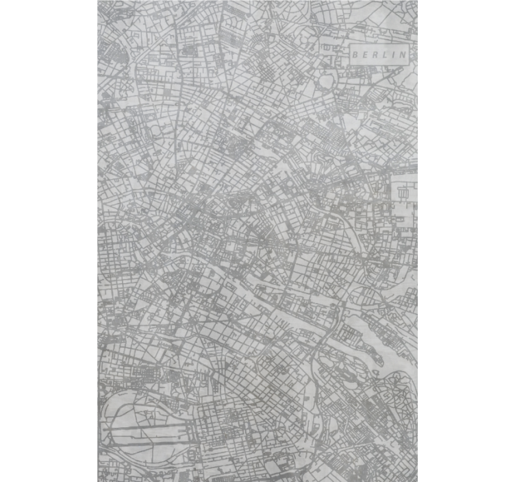 City map outline original roller blind - TenStickers
