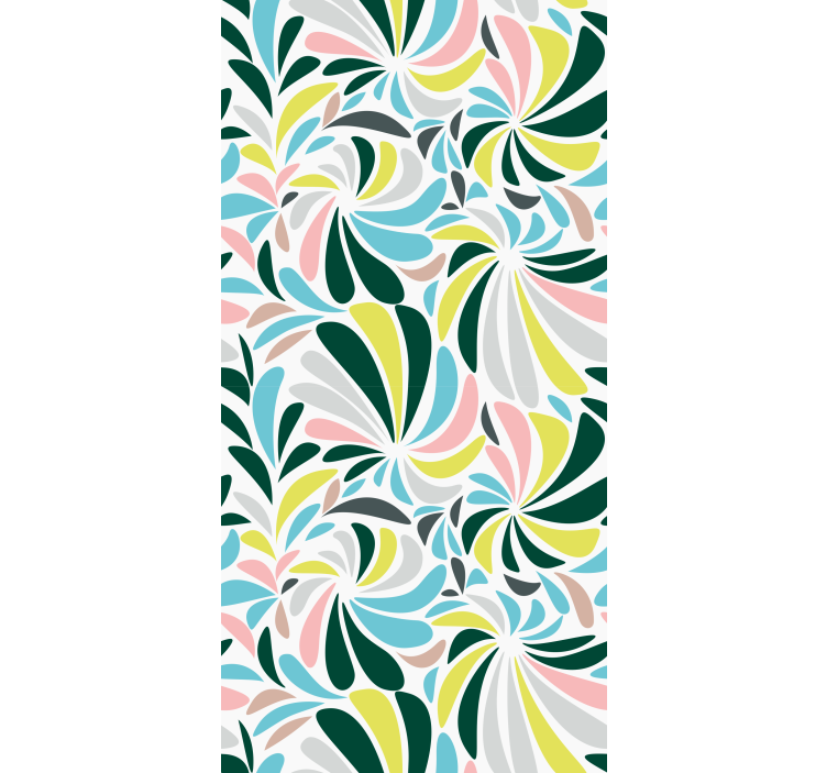 Stylish Floral Pattern flowers and plant blind - TenStickers