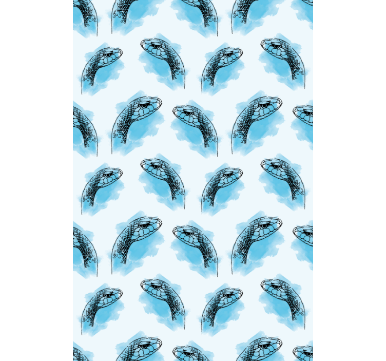 Blue snake faces animal blind - TenStickers