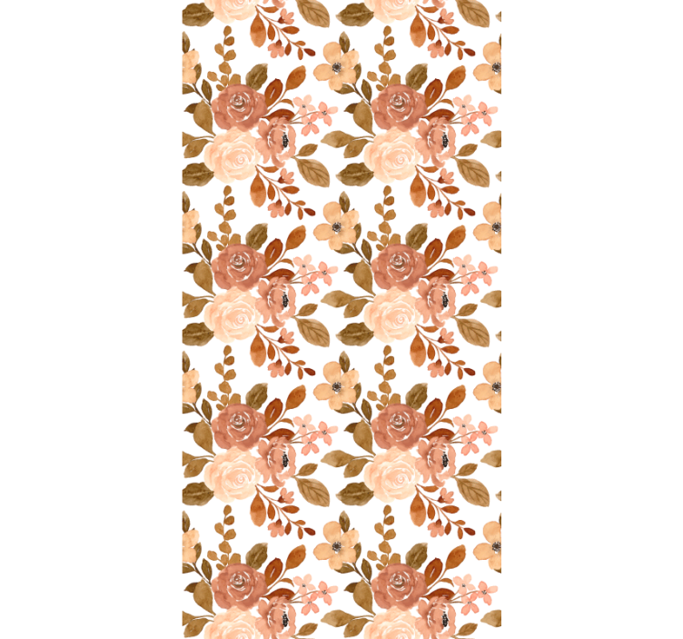 Romantic beige pattern flower blind - TenStickers