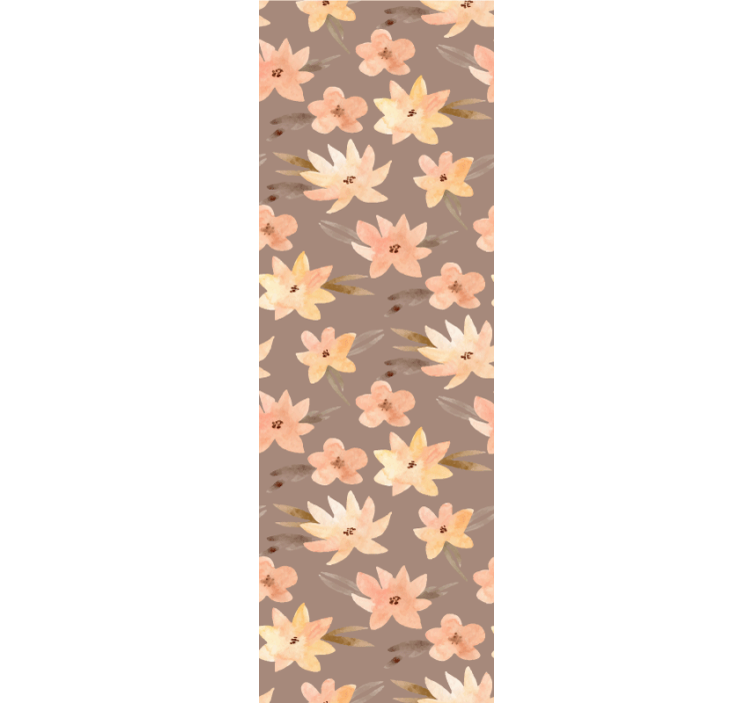 Soft Floral Pattern flowers and plant blind - TenStickers