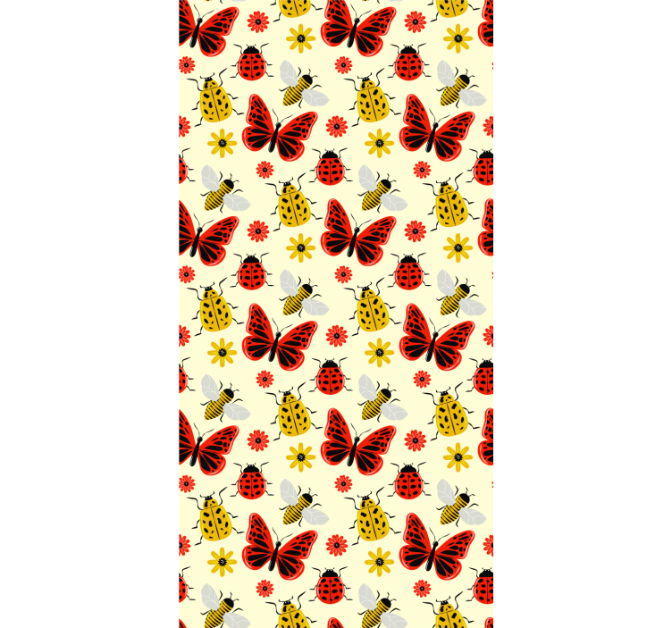 Colorful bees butterfly blind - TenStickers