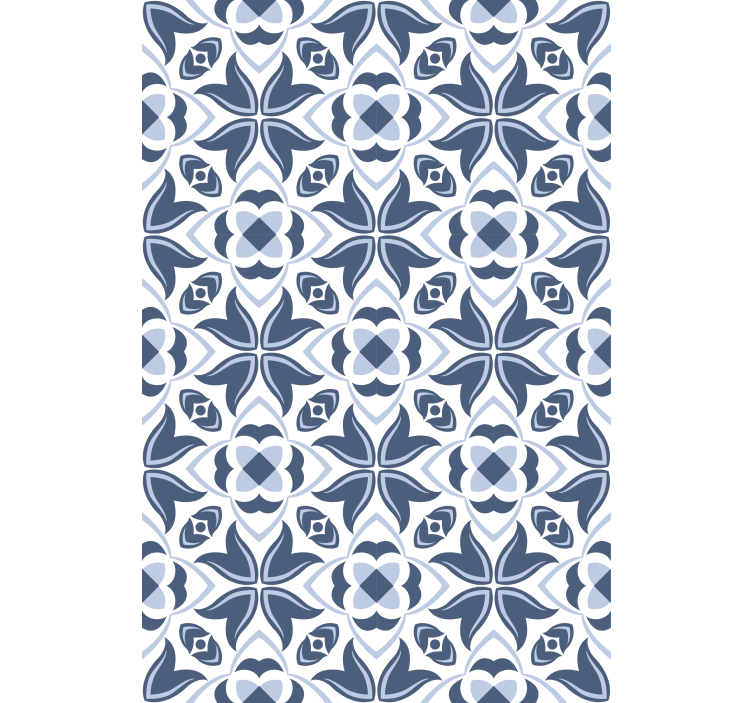 Complex tile theme kitchen blind - TenStickers