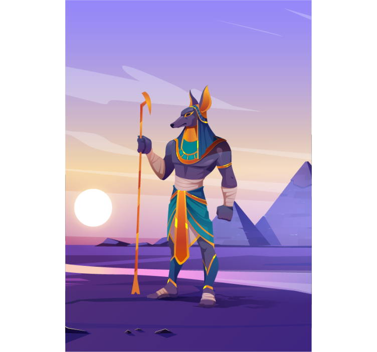 Colorful Recreation of Anubis Modern blind - TenStickers