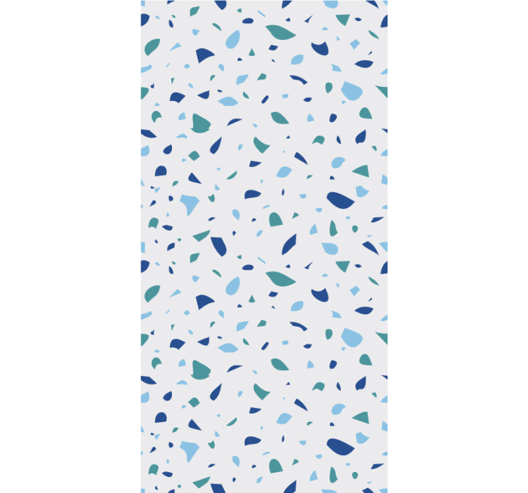 Blue terrazzo effect texture and pattern blind - TenStickers