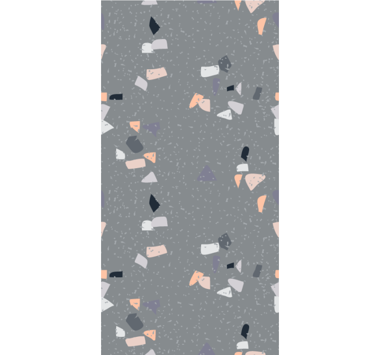Simple grey terrazzo texture and pattern blind - TenStickers