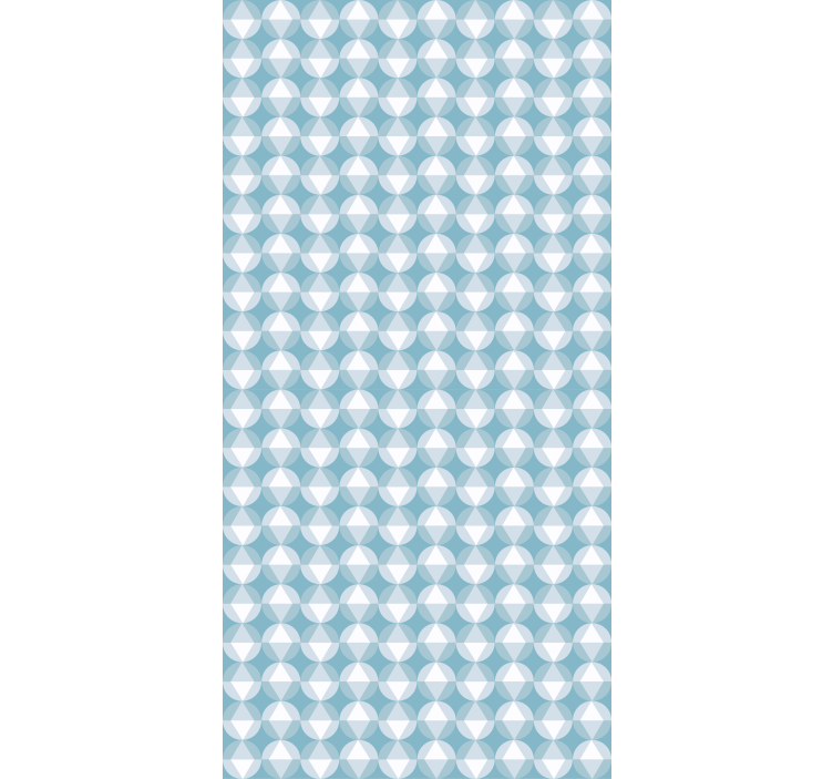 Geometric blue harmony texture and pattern blind - TenStickers