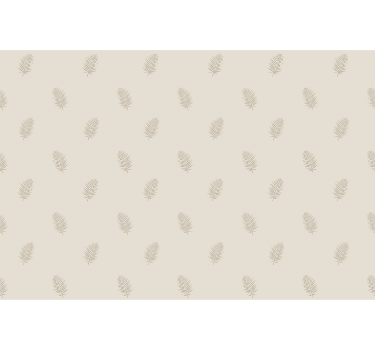 Beige leaf pattern flowers and plant blind - TenStickers