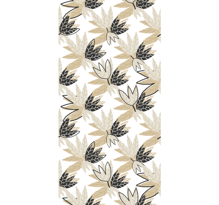 Stylish Leaf Motif flowers and plant blind - TenStickers