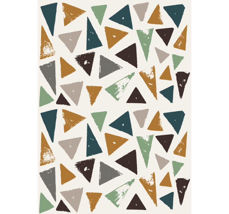 Geometric triangle motif master bedroom blind - TenStickers