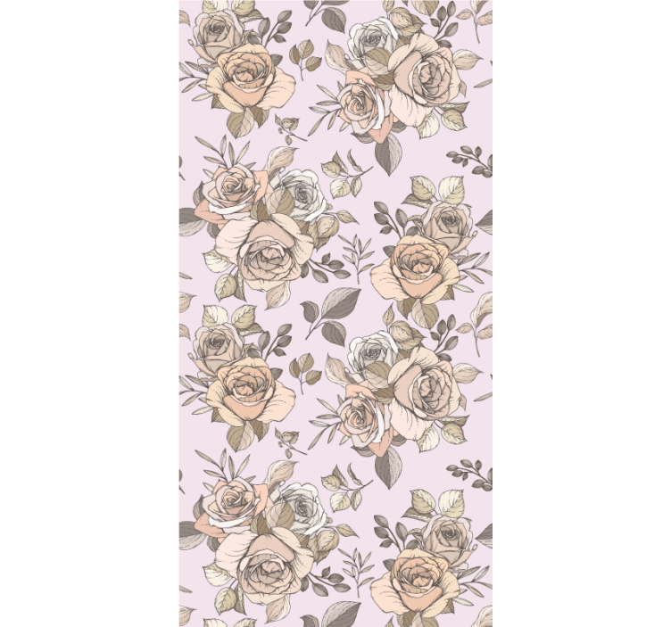 Graceful Rose Motif flower blind - TenStickers