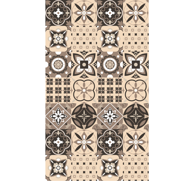 Ornate Tile Patterns texture and pattern blind - TenStickers