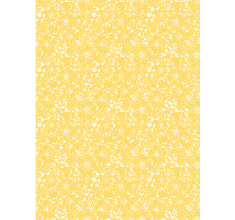 Delicate yellow motif flower blind - TenStickers