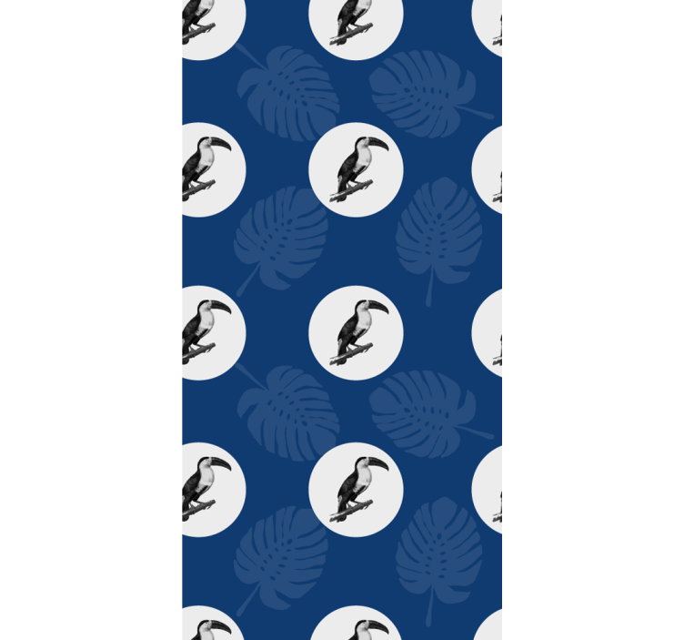 Tropical toucan pattern animal blind - TenStickers
