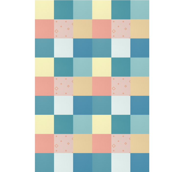 Squares retro pattern Texture and pattern blind - TenStickers