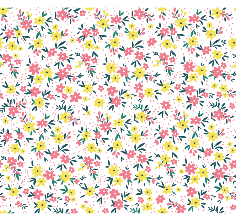 Floral Bloom Pattern flowers and plant blind - TenStickers