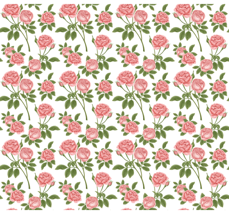 Beautiful Roses Pattern flowers and plant blind - TenStickers