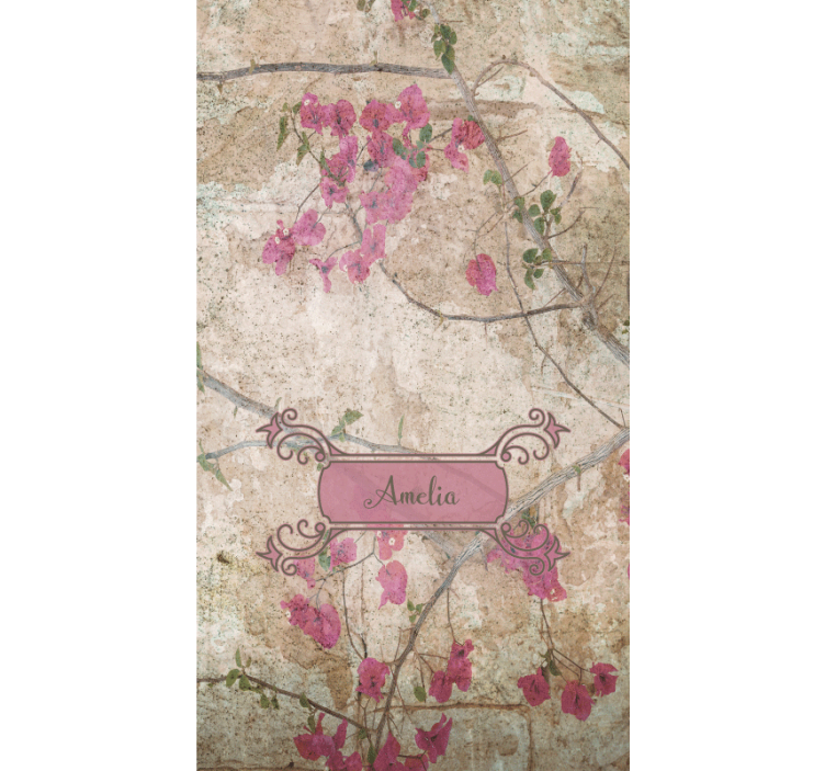 Floral elegance with name flower blind - TenStickers