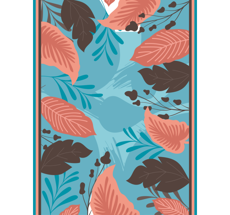 Leafy Floral Arrangement flowers and plant blind - TenStickers