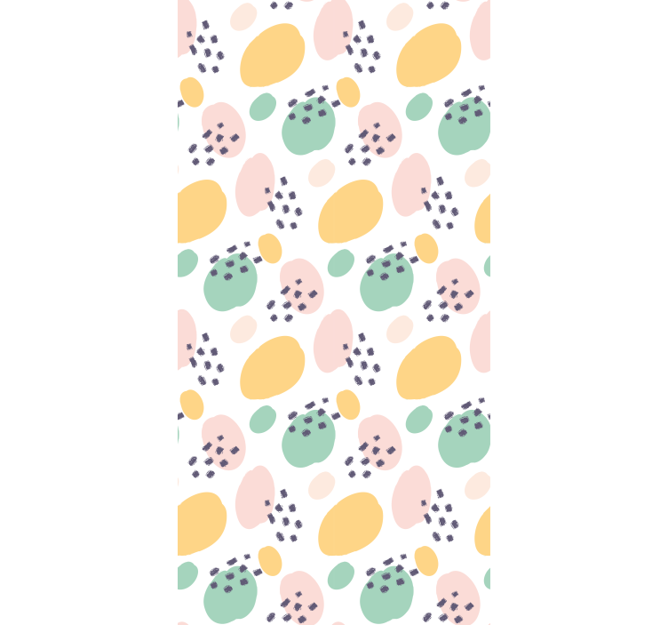 Pastel abstract shapes teenage  roller blind - TenStickers