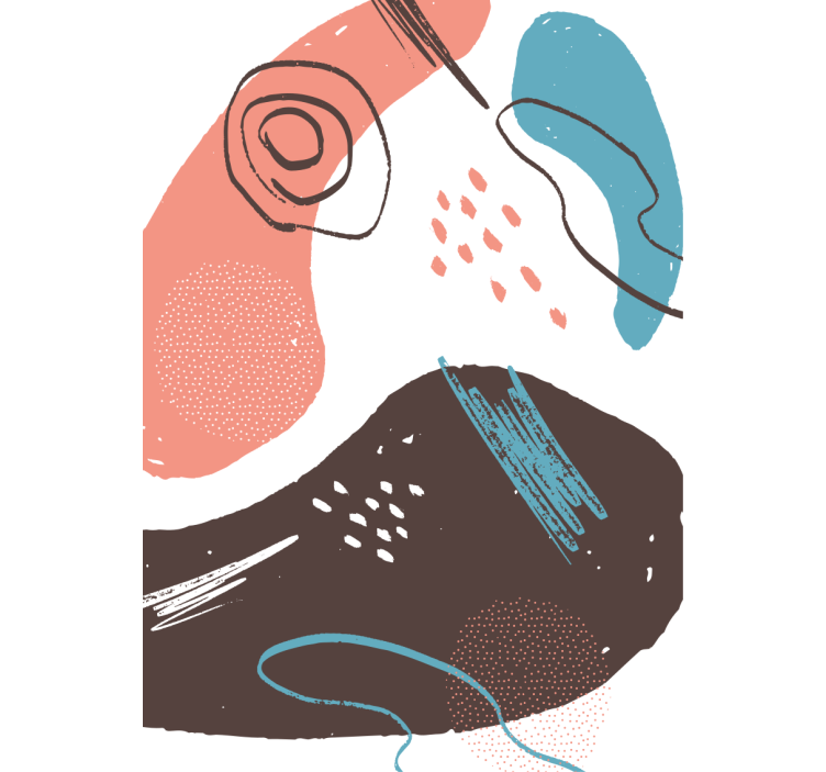 Abstract Shapes Blind painting - TenStickers