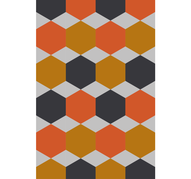Hexagonal Pattern Design modern blind - TenStickers