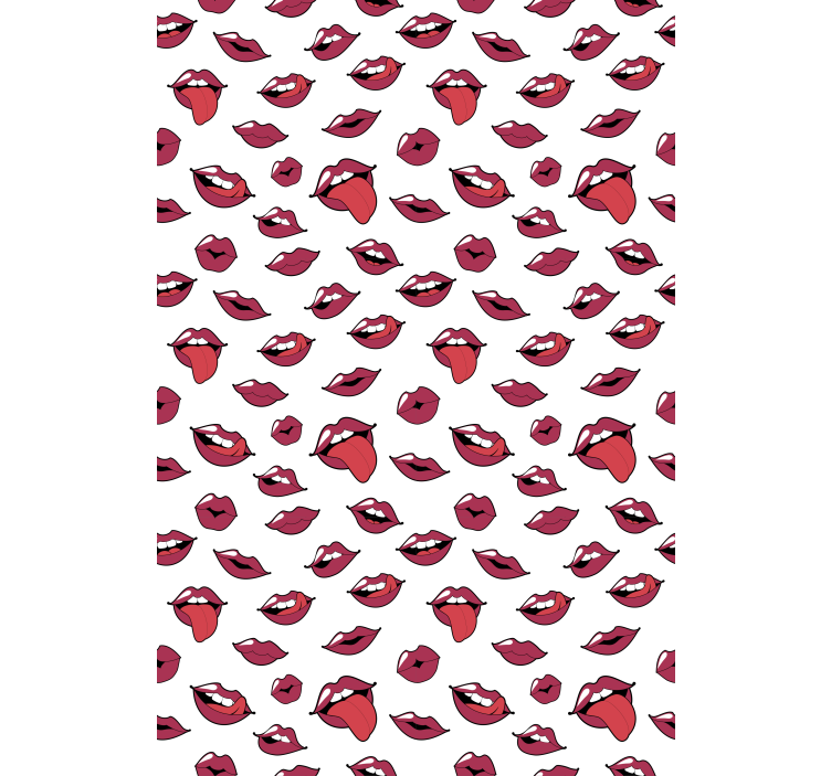 Bold Lip Patterns funky roller blind - TenStickers