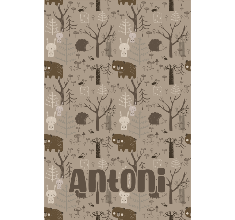 Forest animal theme childrens blind - TenStickers