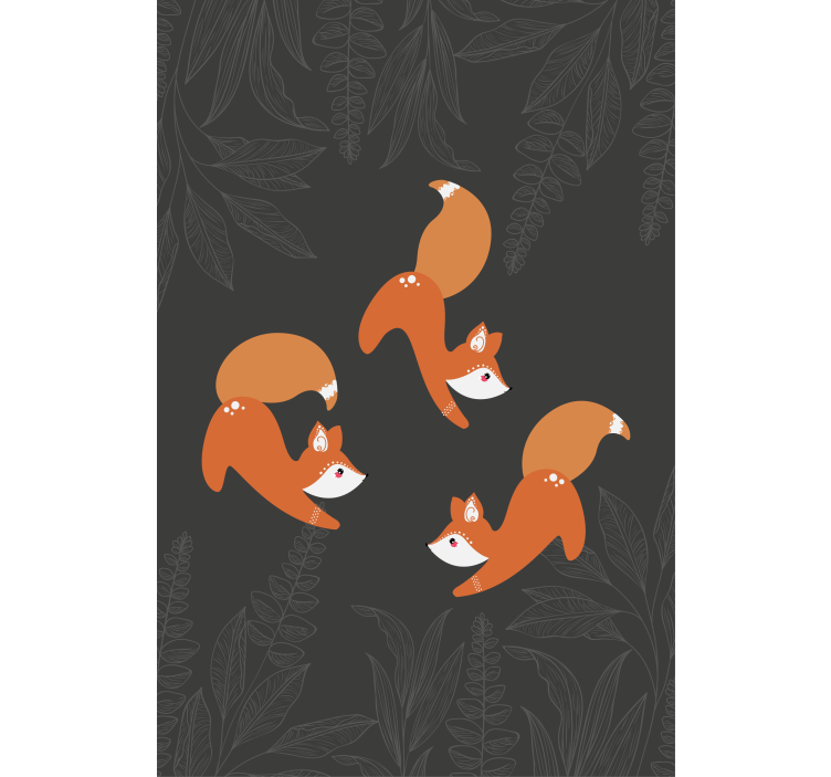 Charming Fox Pattern animal blind - TenStickers