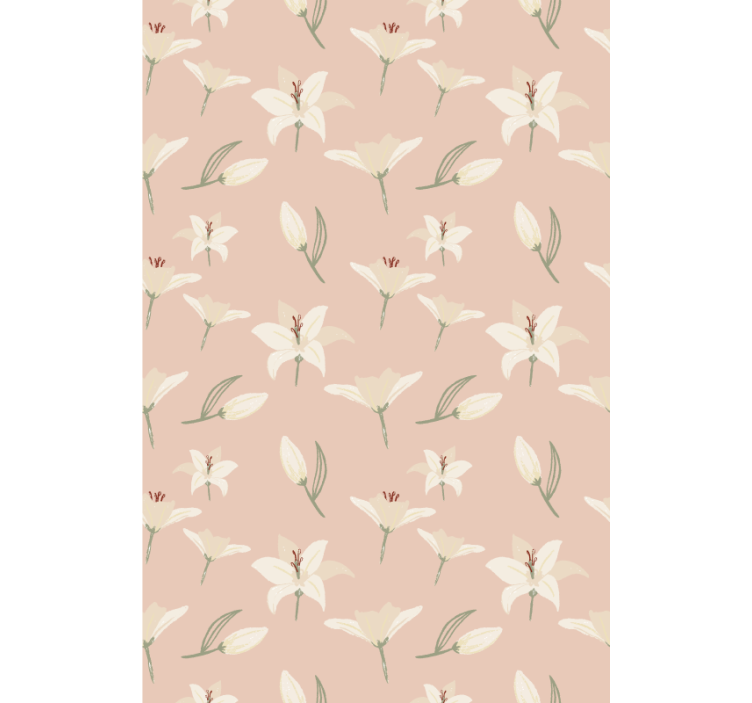 Delicate Floral Pattern flowers and plant blind - TenStickers