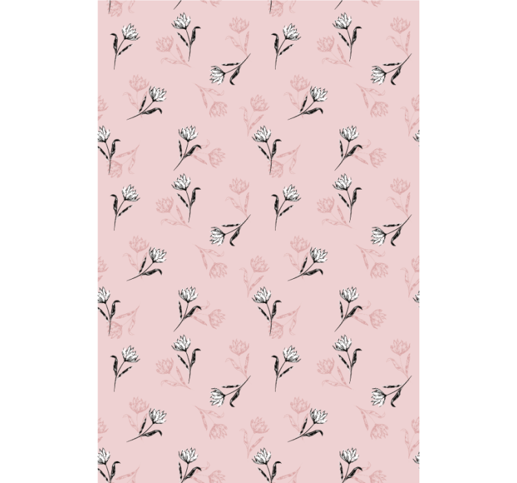 Gentle Blossom Motif flowers and plant blind - TenStickers