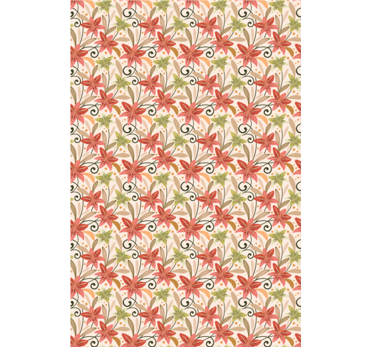 Vibrant Floral Pattern flower blind - TenStickers