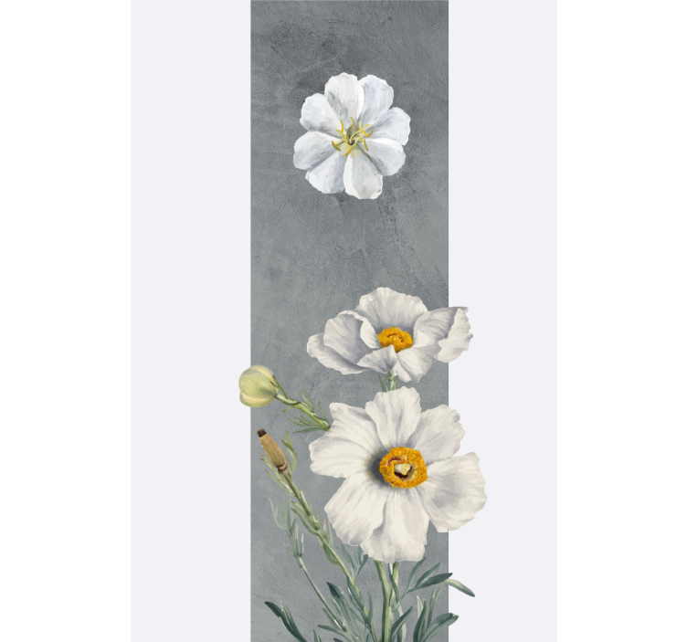 WHITE FLOWER BOUQUET flowers and plant blind - TenStickers