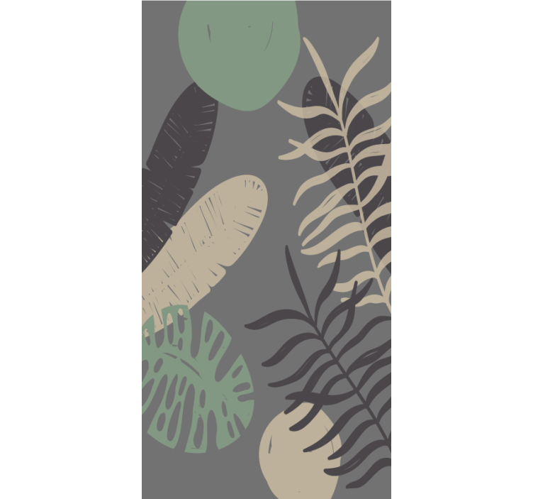 Tropical Greenery Pattern flowers and plant blind - TenStickers
