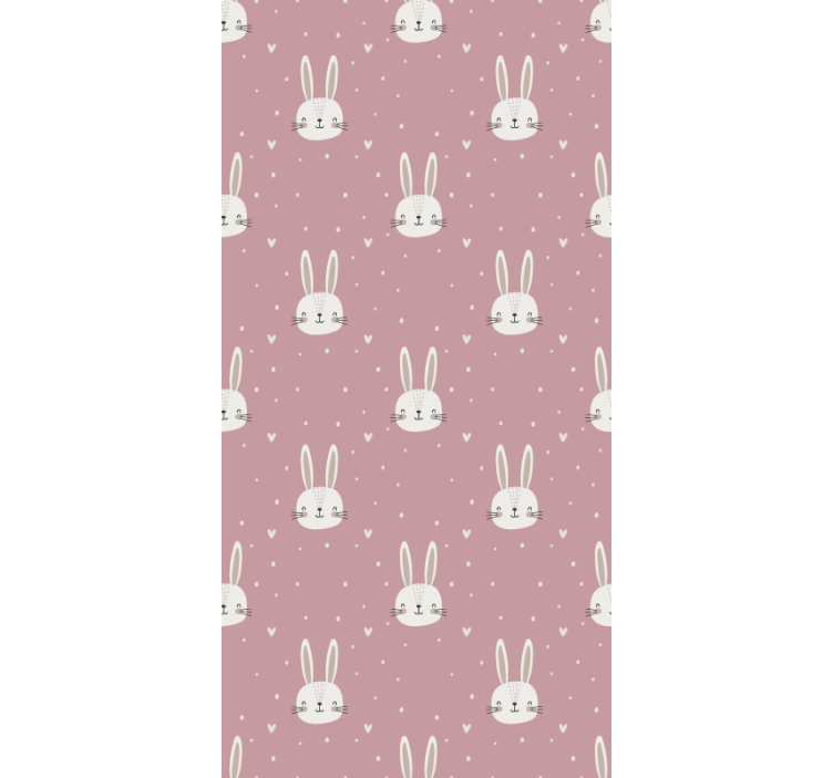 Baby bunny faces childrens blind - TenStickers