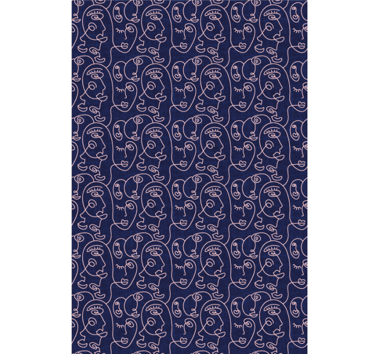 Abstract Face Pattern Blind painting - TenStickers