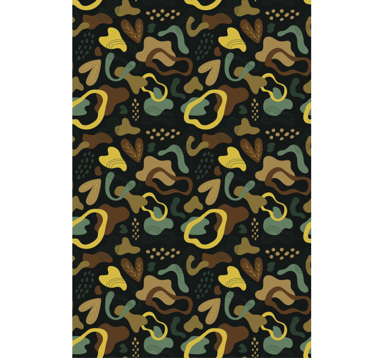 Abstract Leaf Shapes texture and pattern blind - TenStickers