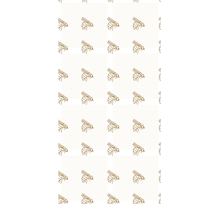Honey Bee Pattern animal blind - TenStickers