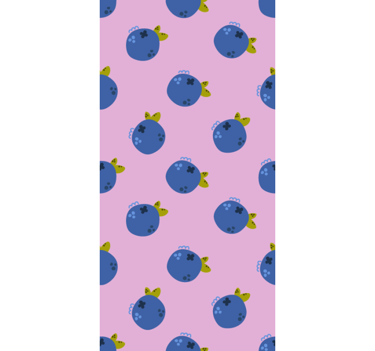 Blueberry pattern fruit and vegetable blind - TenStickers
