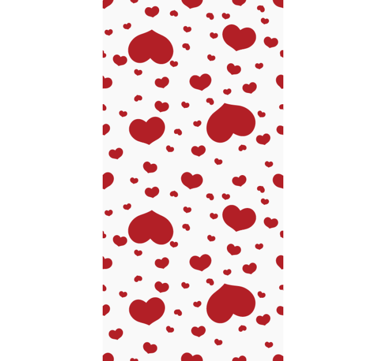 Romantic blind with heart pattern decor - TenStickers
