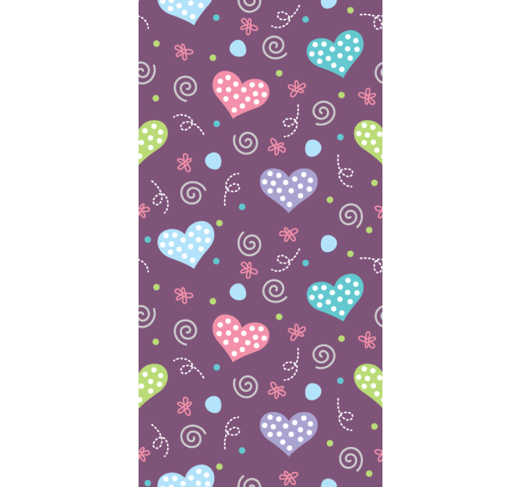 Colorful heart patterns romantic blind - TenStickers