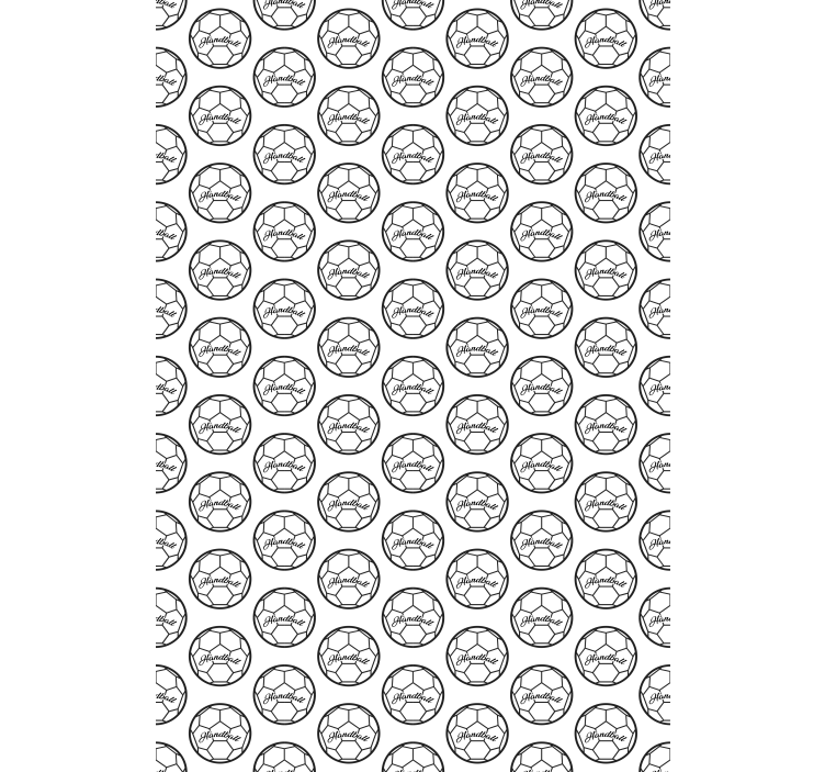 Handball black and white pattern sport blind - TenStickers