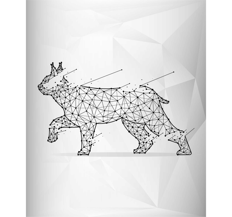 Poligonal cat Various animal blind - TenStickers