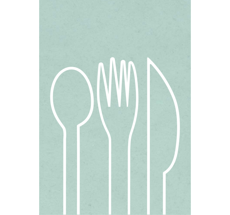 Cutlery  set Kitchen blind - TenStickers