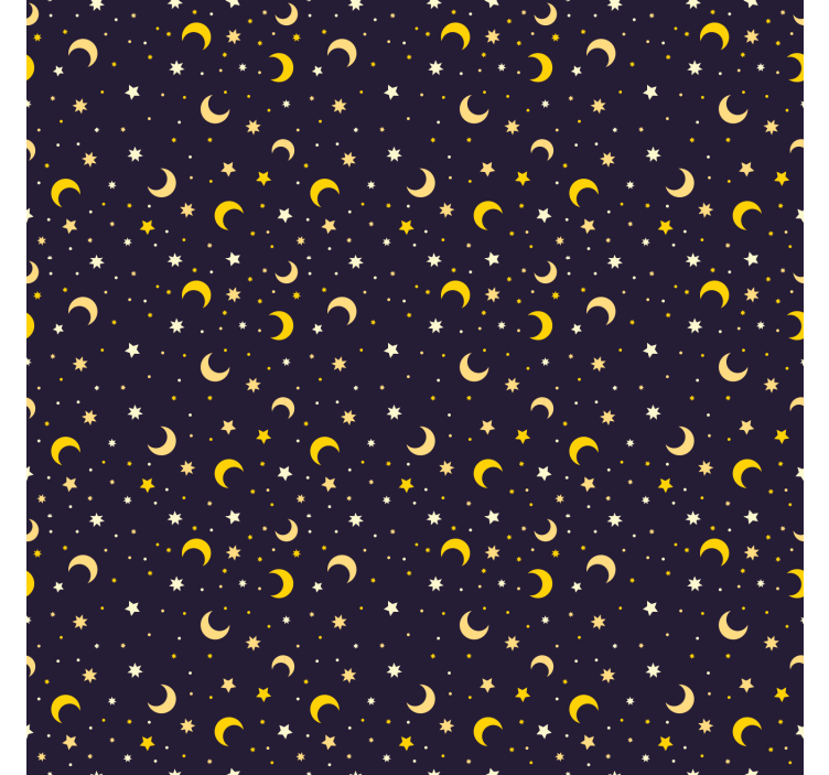 Night Stars And Moon Pattern Children's Blind - TenStickers