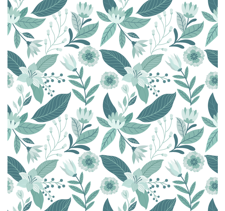 Nordic style flora scandinavian blind - TenStickers