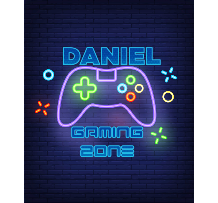 Gaming zone customised blind - TenStickers